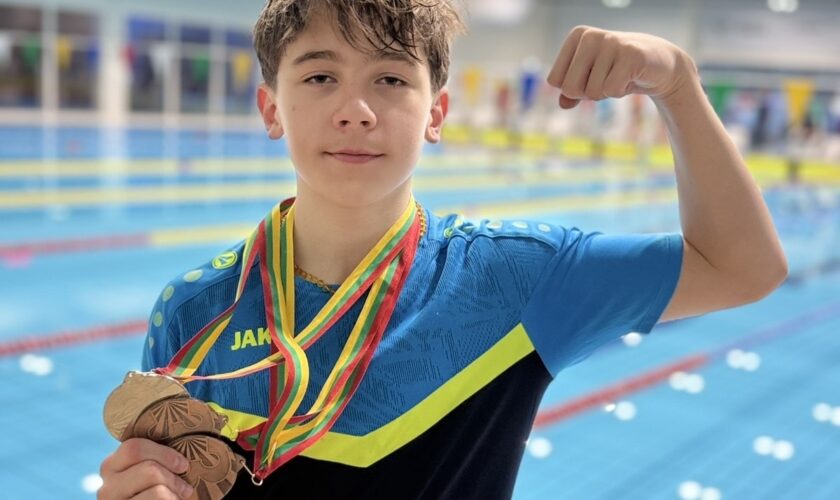 Lietuvos vaikų plaukimo čempionate geriausiai sekėsi Dominykui Visockui