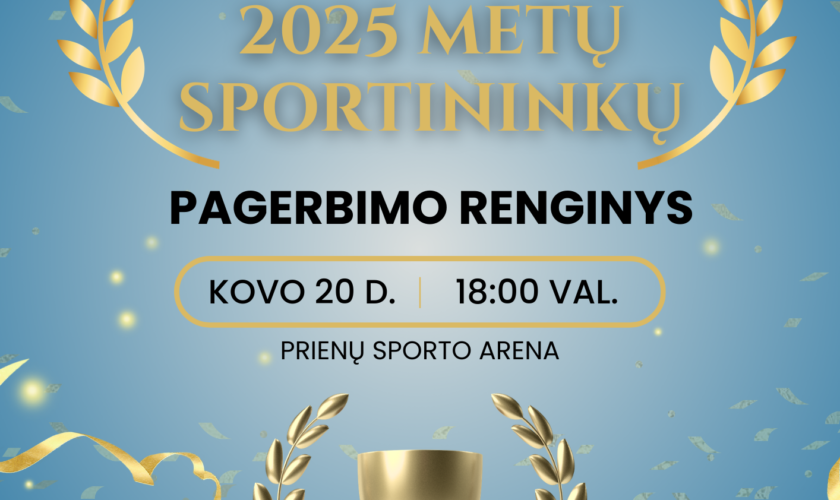 Geriausių 2025 metų sportininkų pagerbimo renginys